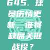 645. 球员伤情更新，谁将缺席关键战役？❗